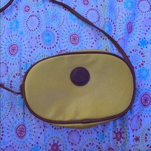 a vintage yellow purse